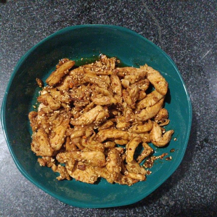 孜然鸡胸肉，低脂低卡好吃无压力。