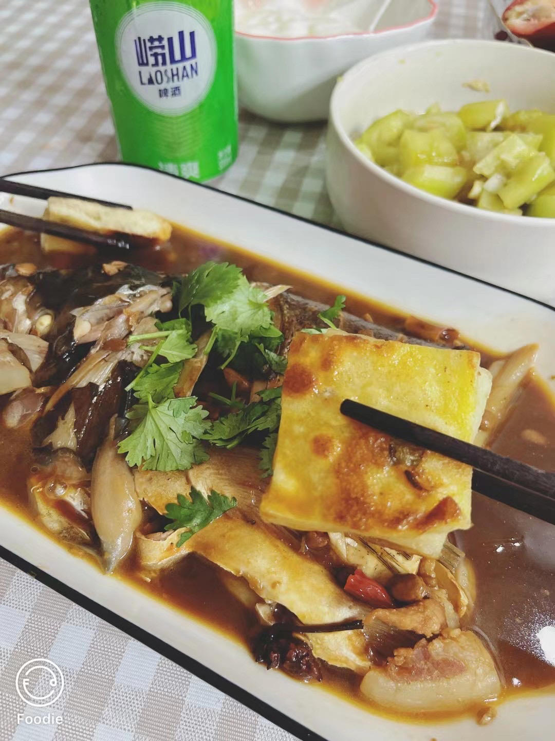 鱼头泡饼 炖鱼头（家庭版旺顺阁）