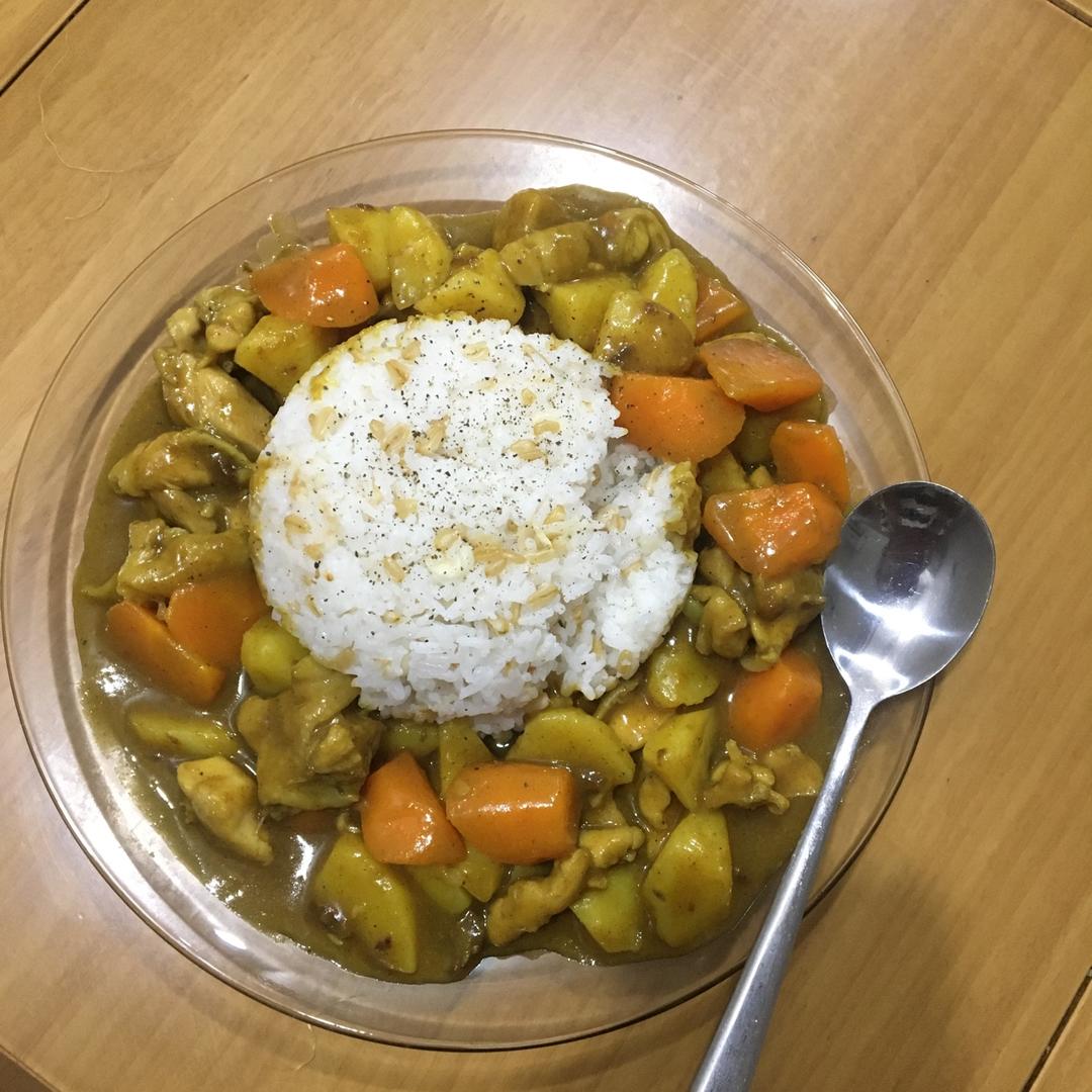晚饭不费时☞咖喱鸡肉土豆