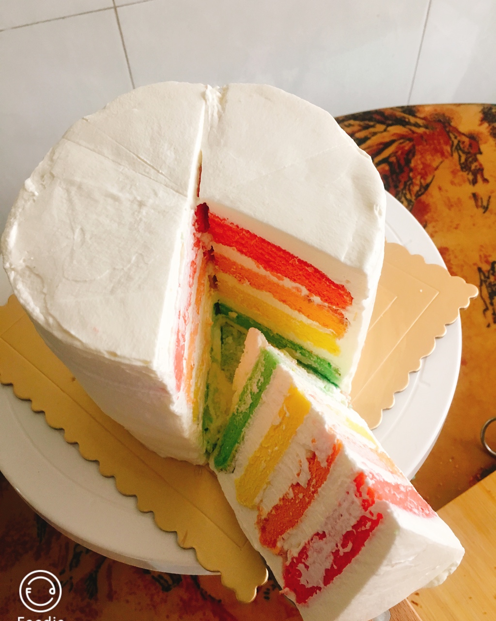 超成功的彩虹蛋糕