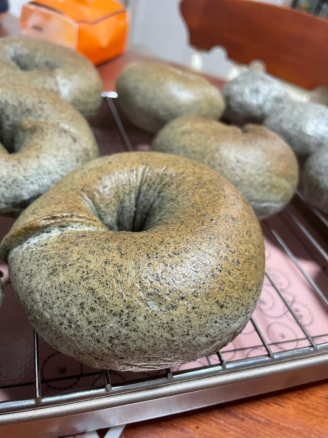 私藏🌟黑芝麻贝果🥯无油低糖低卡