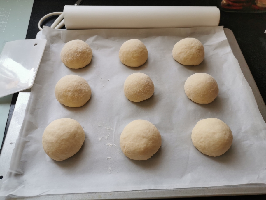 手工汉堡包软面包➕麦穗面包的做法 步骤8
