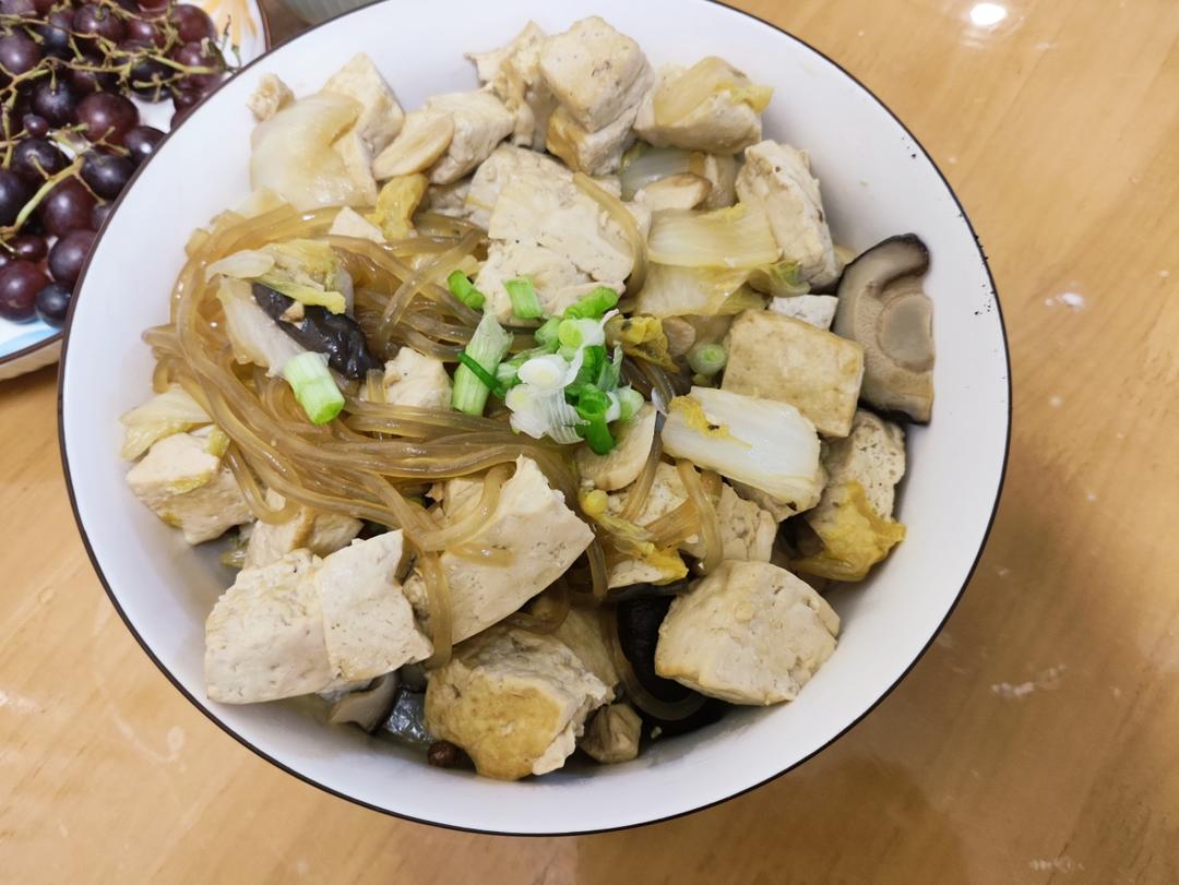 超级鲜的老豆腐炒白菜