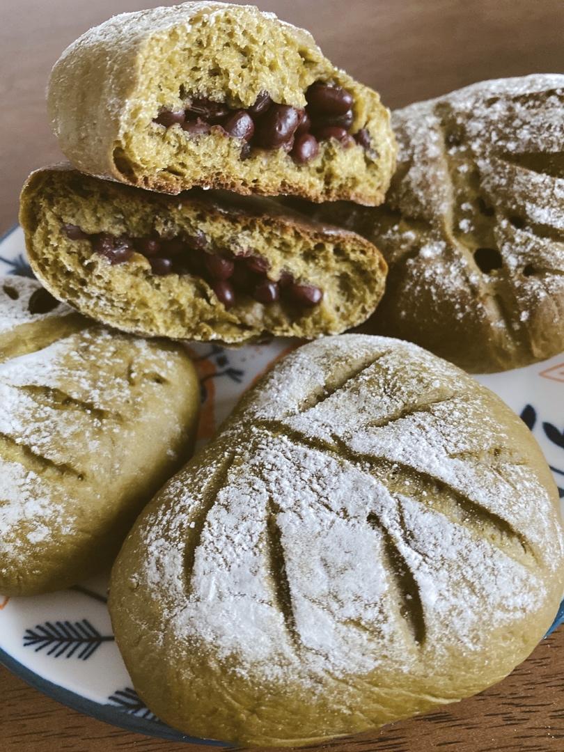 抹茶软欧（蜜豆奶酪馅）