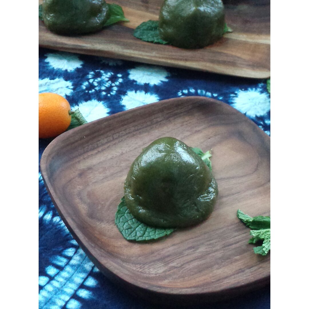 采不到艾草，割不到新麦，我用薄荷做了青团