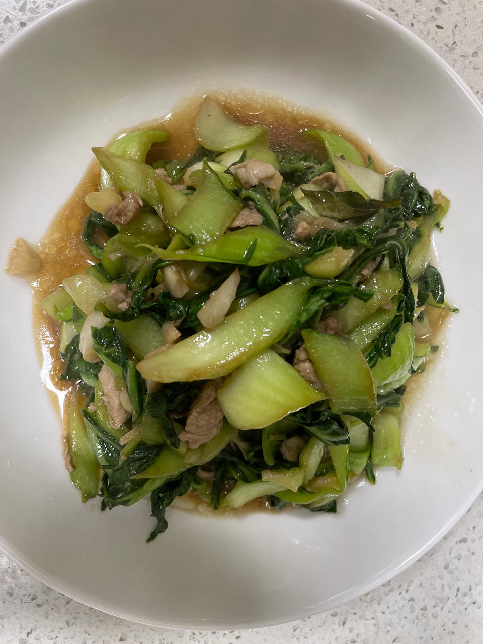 小白菜炒肉