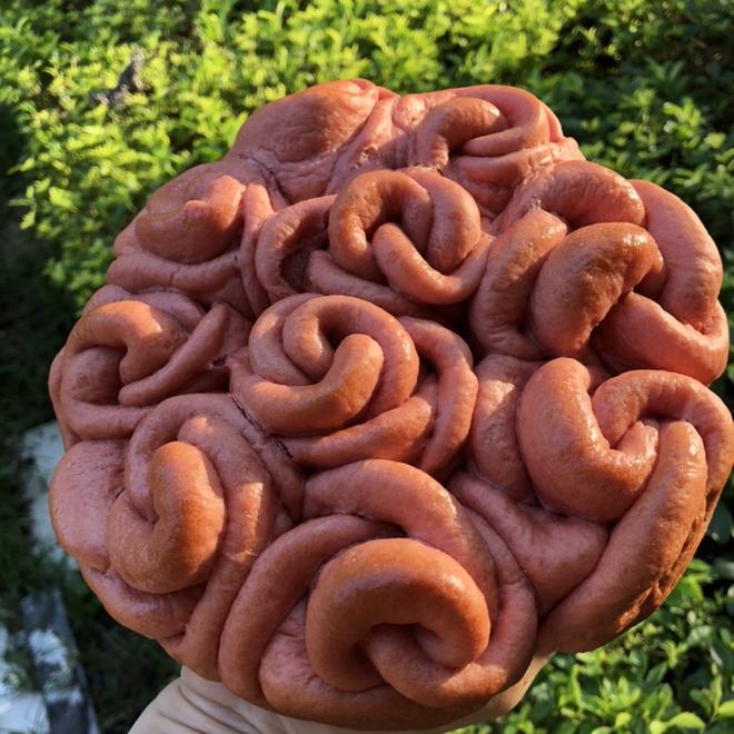 夏天也能用面包机做出松软的玫瑰花面包的做法