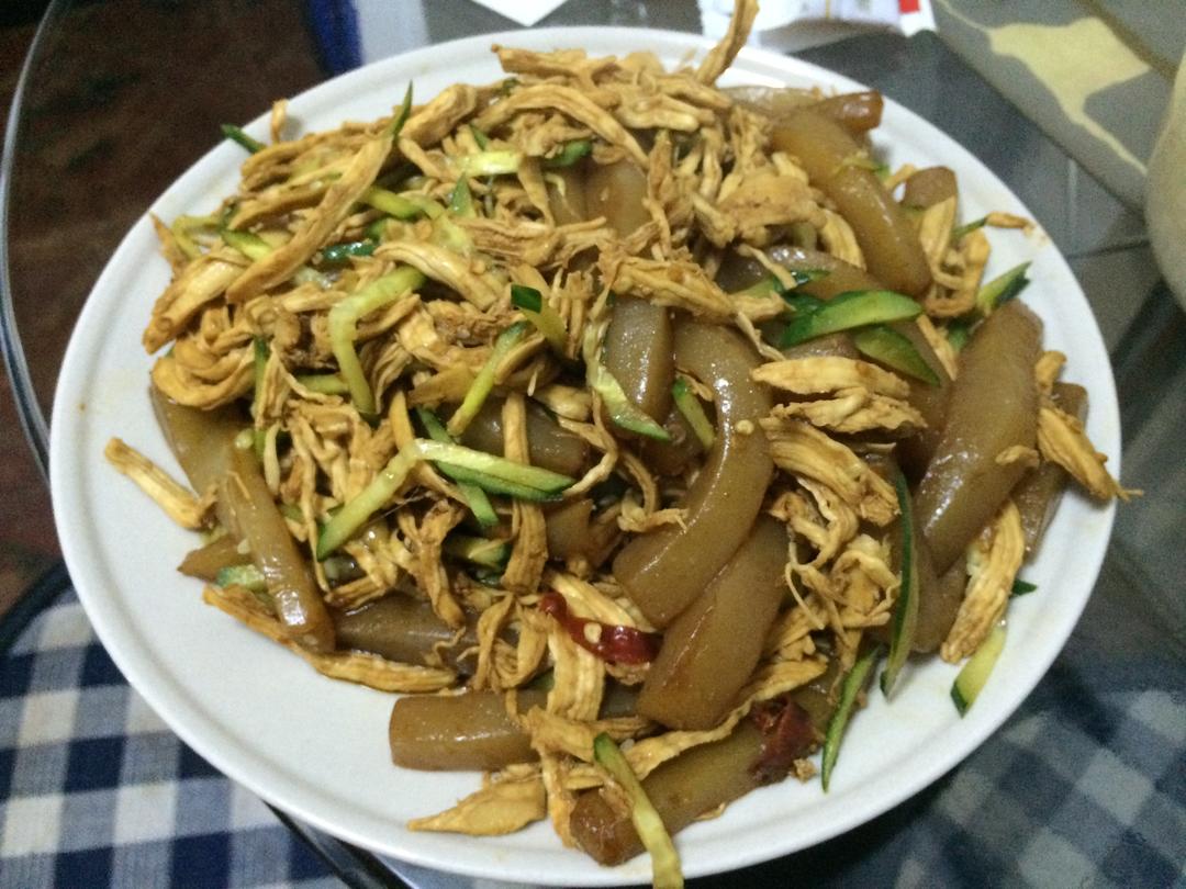 魔芋手撕鸡的做法