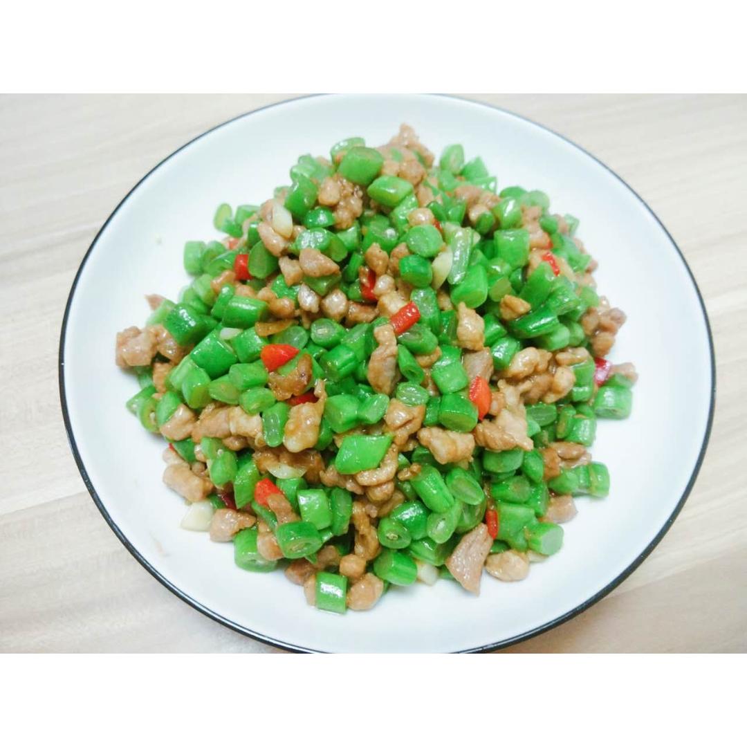 肉沫豆角下饭菜
