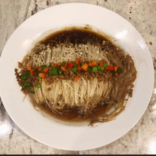 蒜蓉金针菇，简单快手的下饭神菜