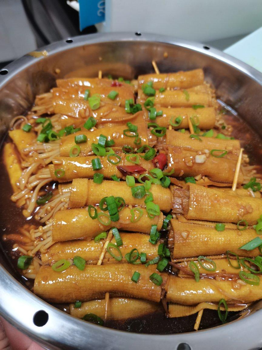 比肉还好吃的金针菇豆皮卷