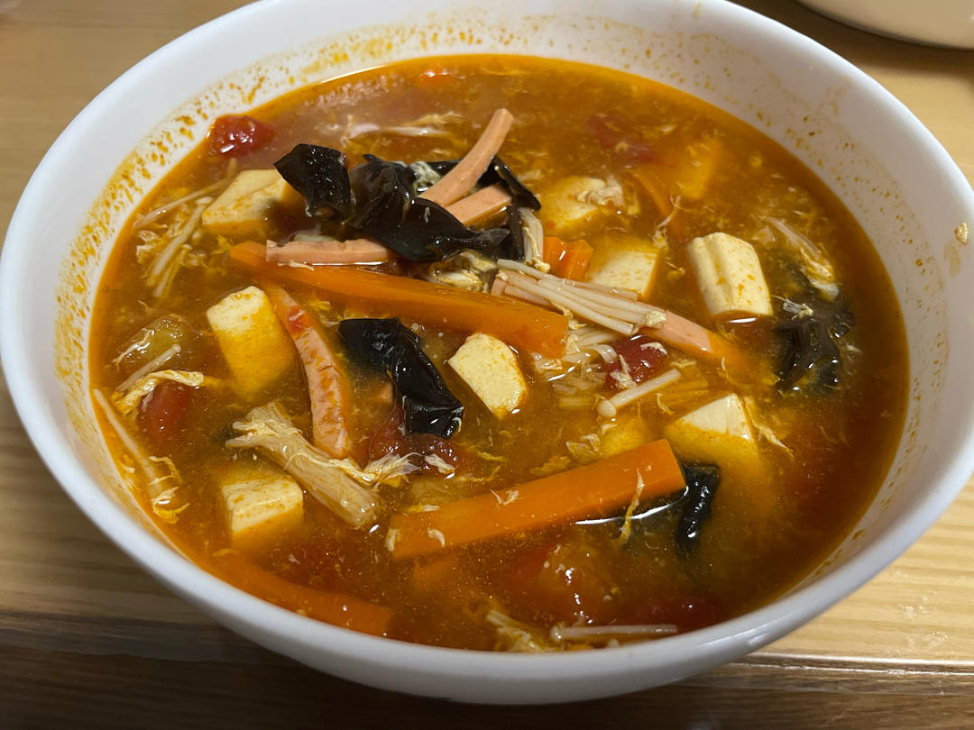 超级好喝，酸辣开胃的酸辣汤