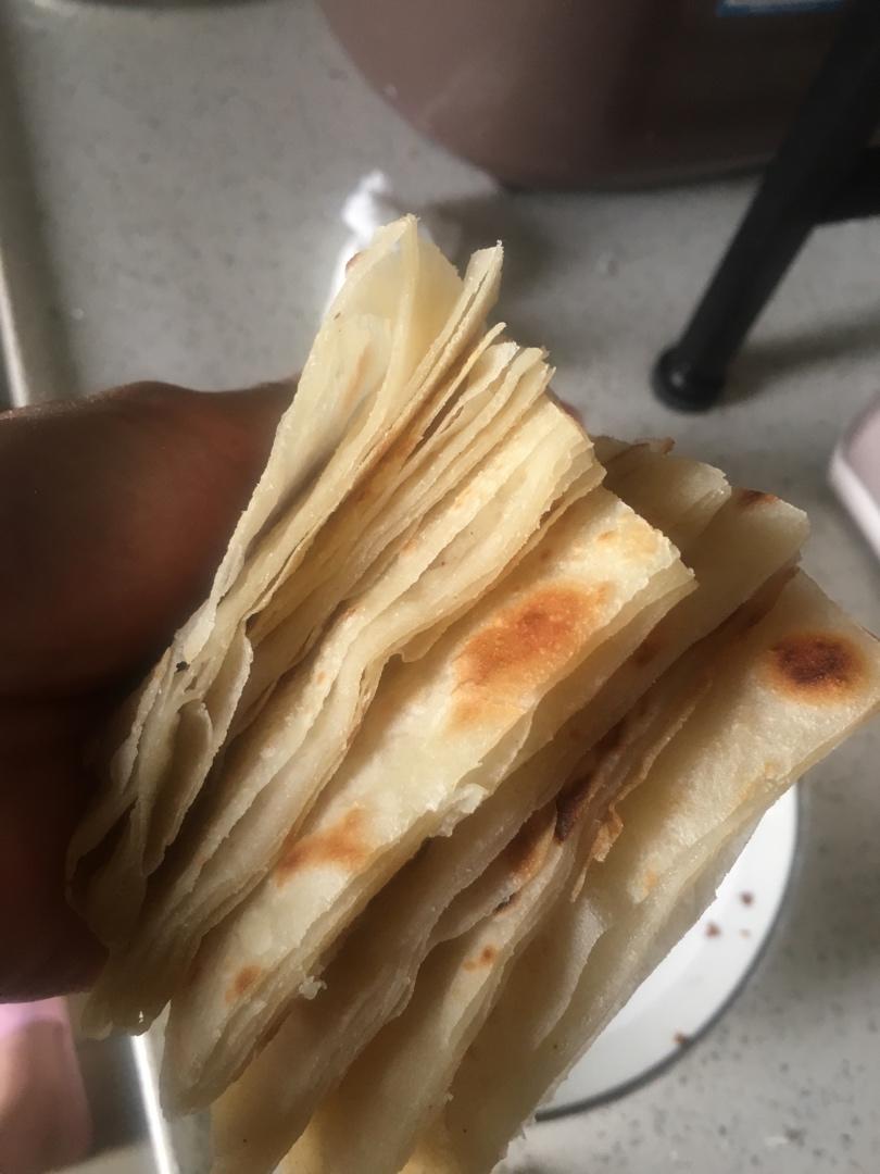 层次分明薄如蝉翼的家常基础烙饼