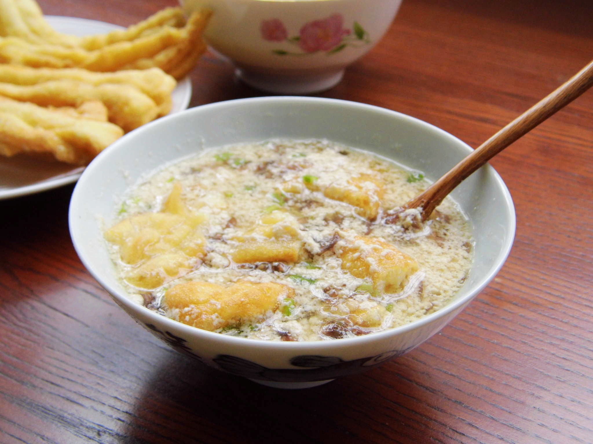 唐栗子做的美味咸豆浆