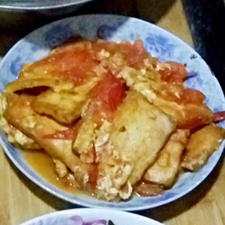 西红柿烧豆腐