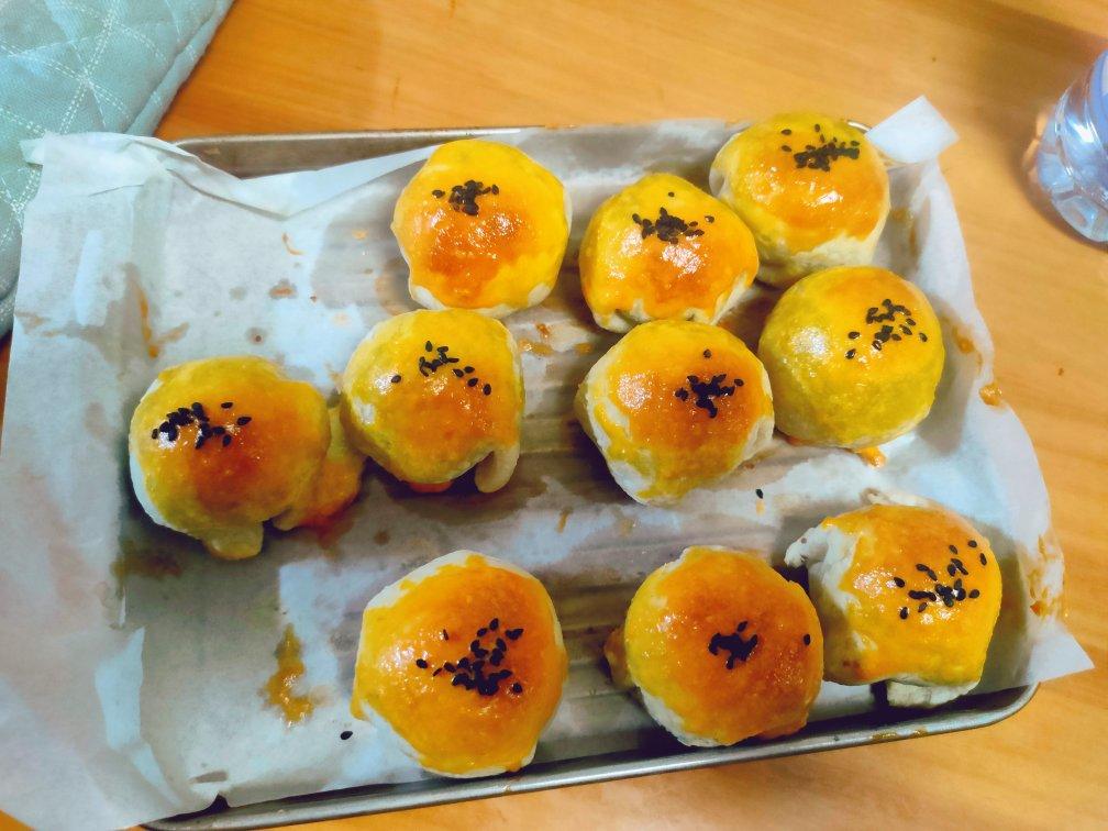 超简单 免揉 酥掉渣的蛋黄酥(超详细附全程视频)不破酥『万能酥皮』