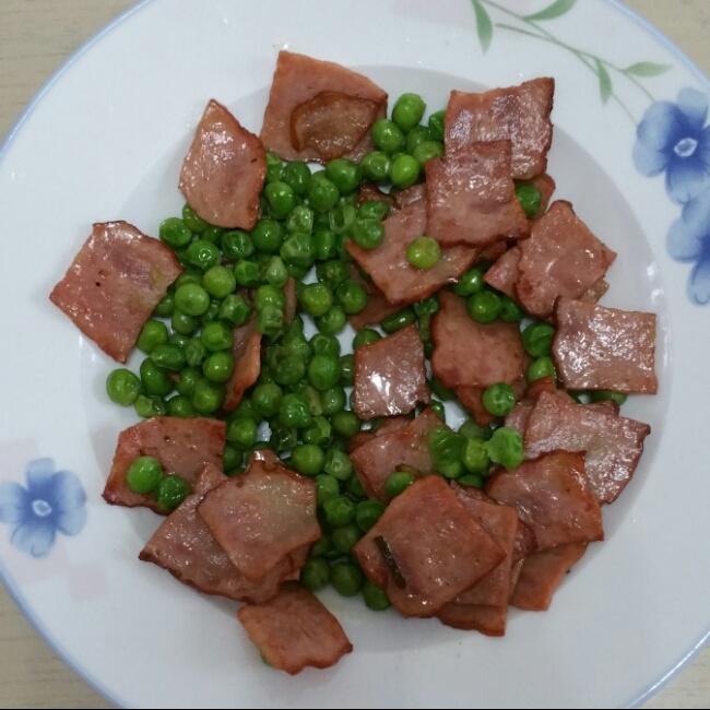 培根炒豌豆