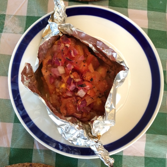 锡纸烤三文鱼  （Salmon Baked in Foil）