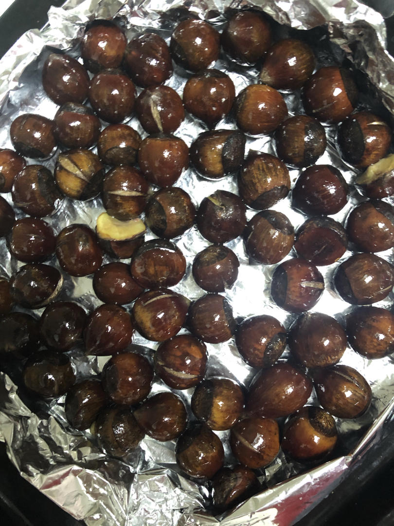 ‼️香甜软糯‼️轻松好剥㊙️烤箱版糖炒栗子