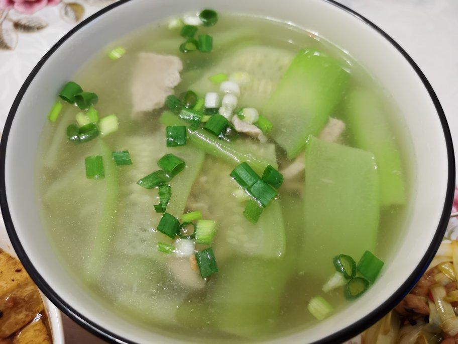 丝瓜肉片汤