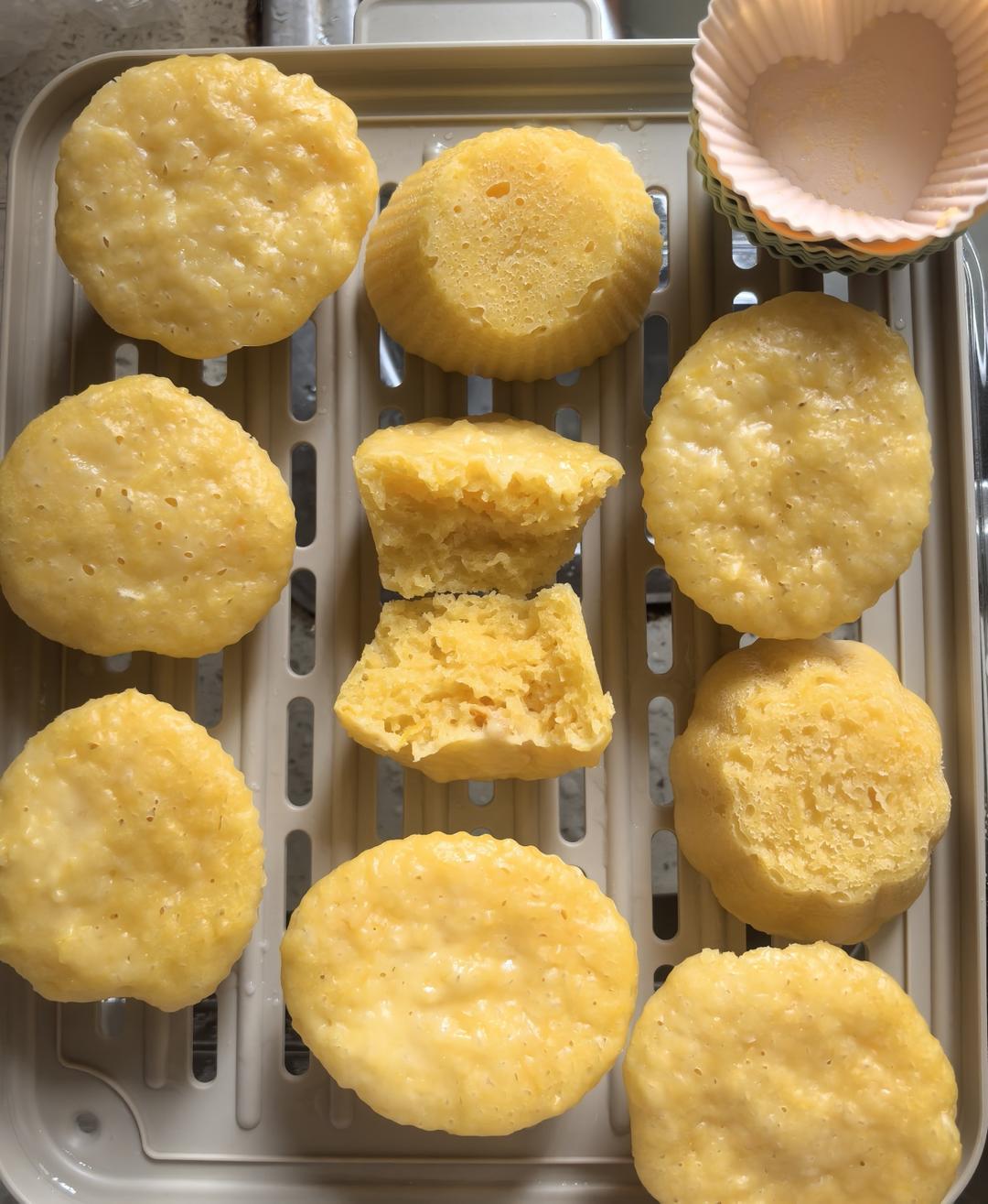 松软细腻又Q弹的南瓜发糕