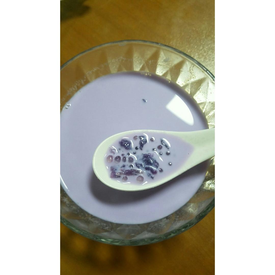 紫薯椰奶西米露