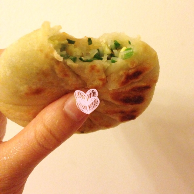 薄皮韭菜饼