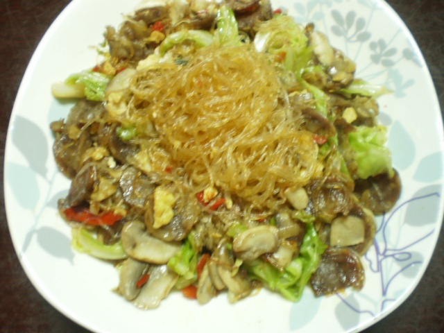 包菜炒粉丝