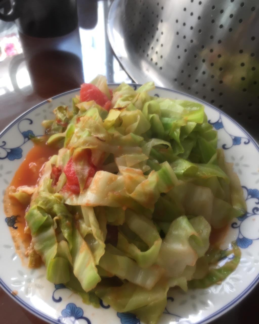 番茄圆白菜