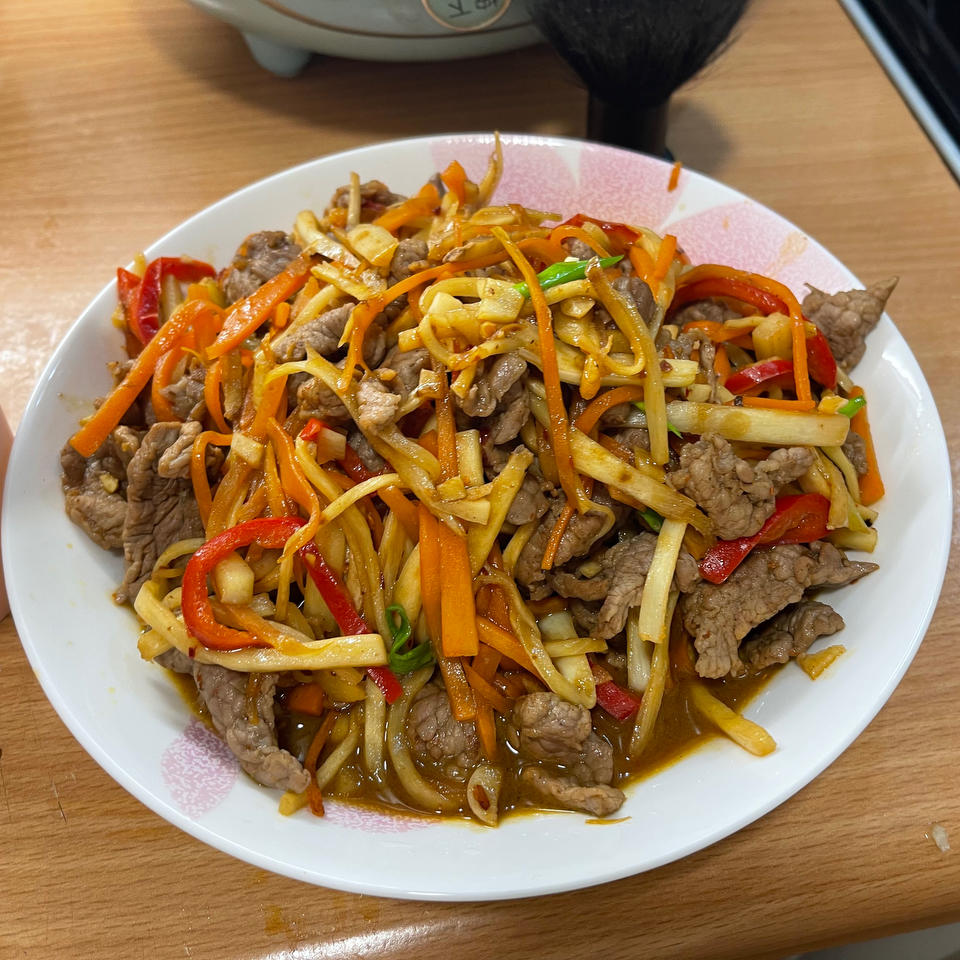 茭白牛肉丝