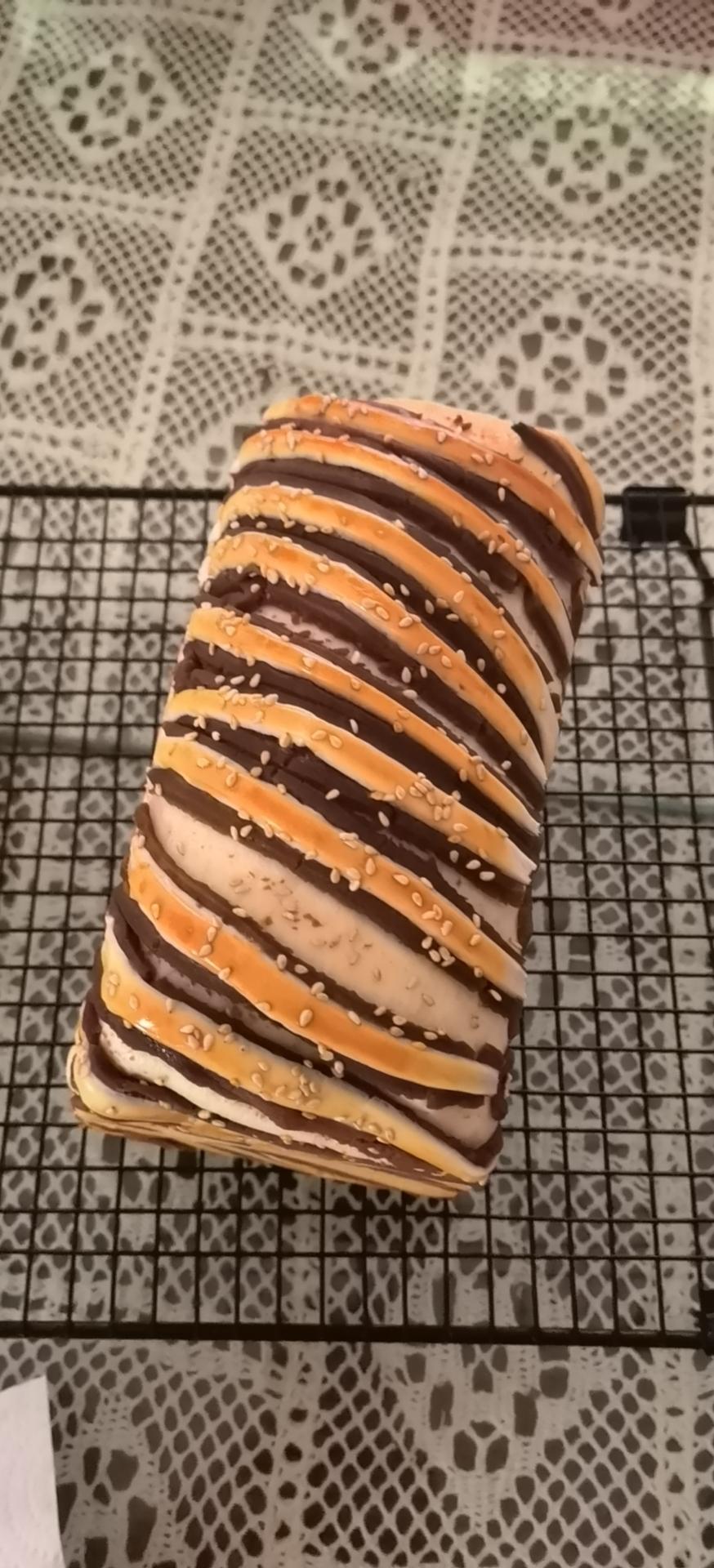 一次成功的豆沙吐司面包