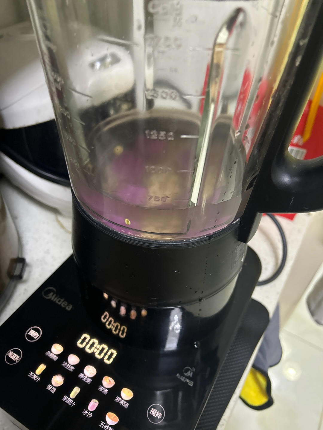 破壁机食谱  紫薯燕麦豆奶