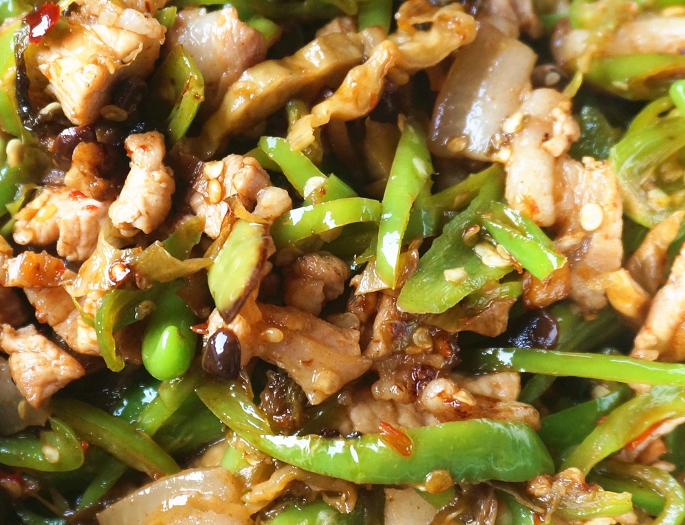 四川盐菜豆豉炒肉的做法