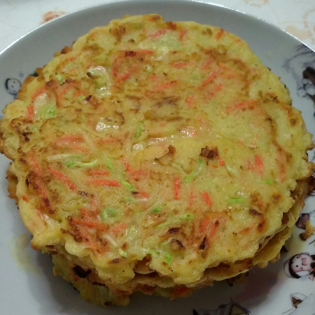 胡萝卜西葫芦鸡蛋饼