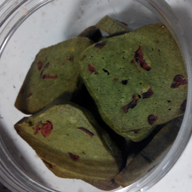 抹茶蔓越莓饼干