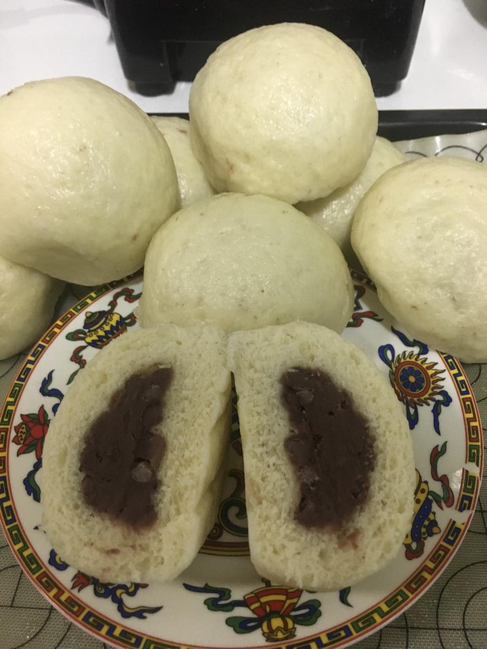 超级松软的豆沙馒头