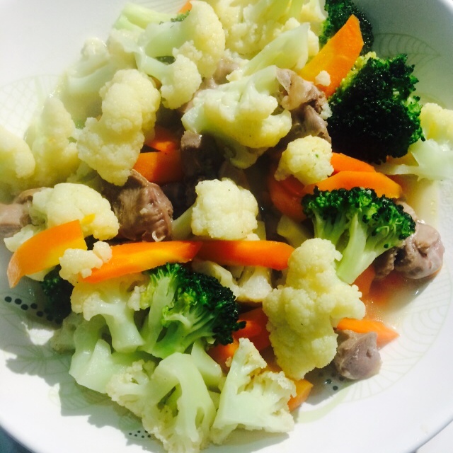 jijiping1124做的干锅双色菜花