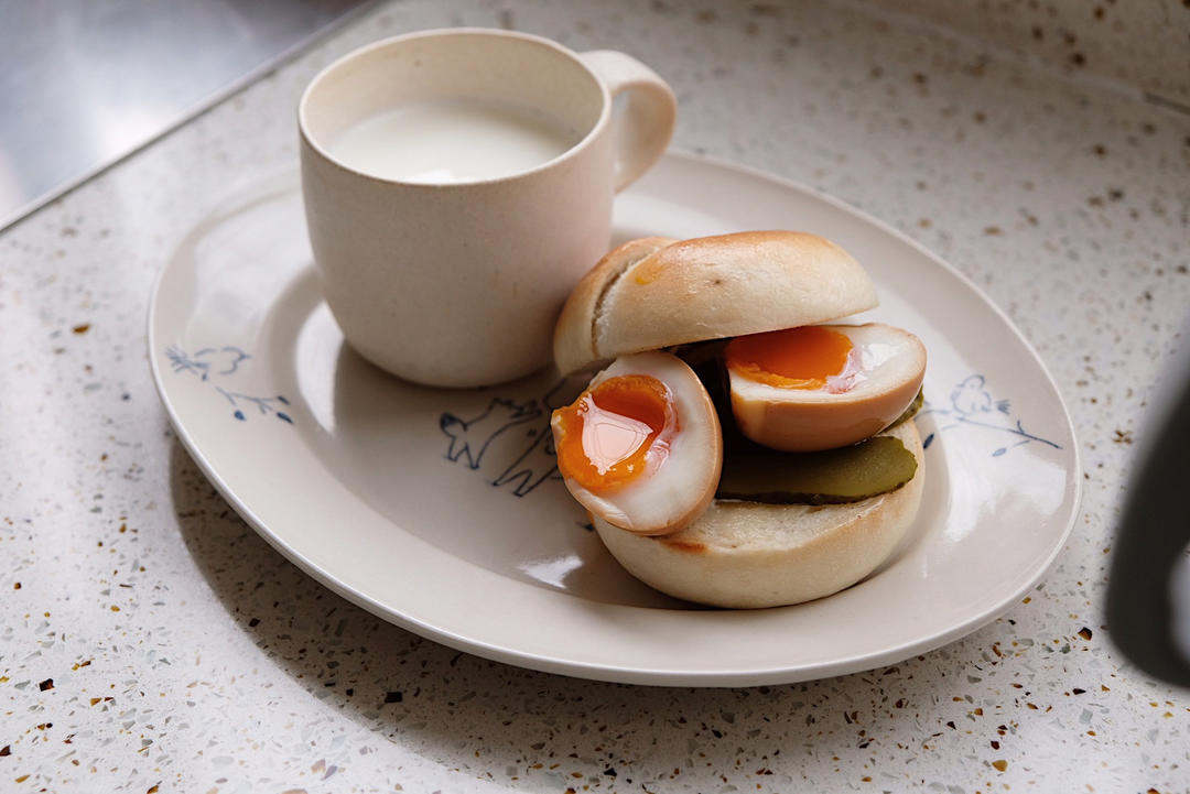 培根芝士碱水贝果