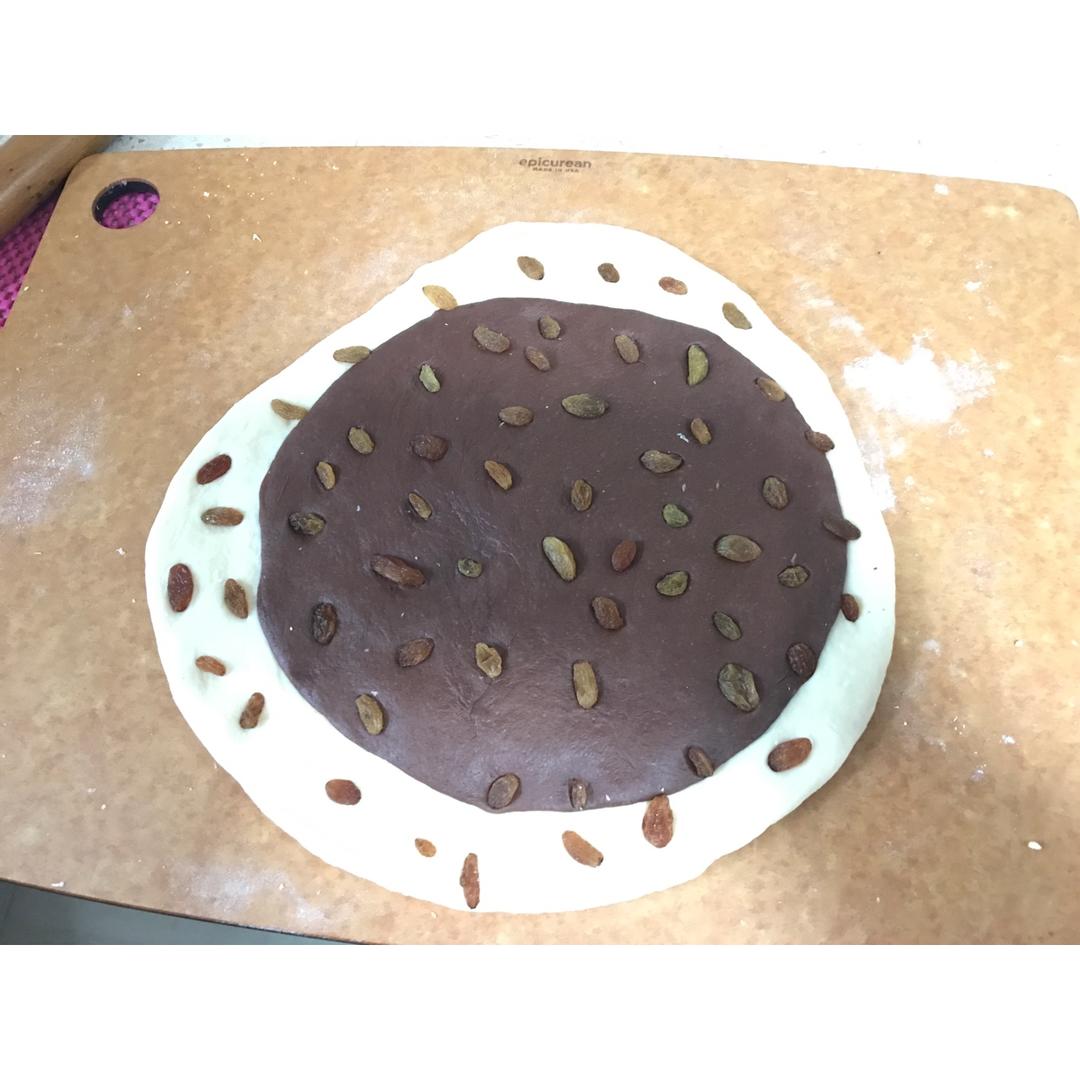 巧克力漩涡吐司--简单揉就好吃