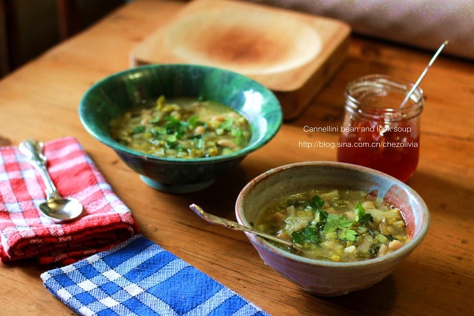 意大利白豆葱汤/Cannellini bean and leek soup的做法
