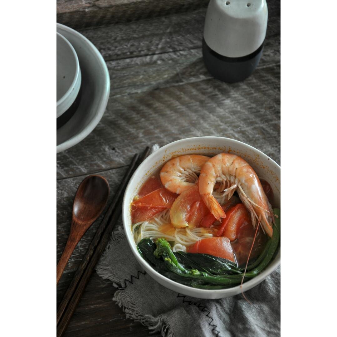 虾仁西红柿热汤面丨健康·三餐<好好吃饭8>