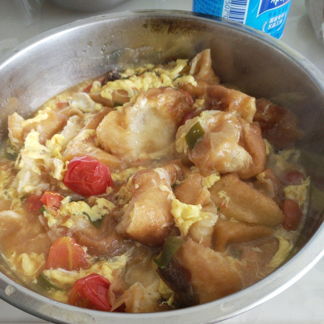 西红柿鸡蛋烩油条