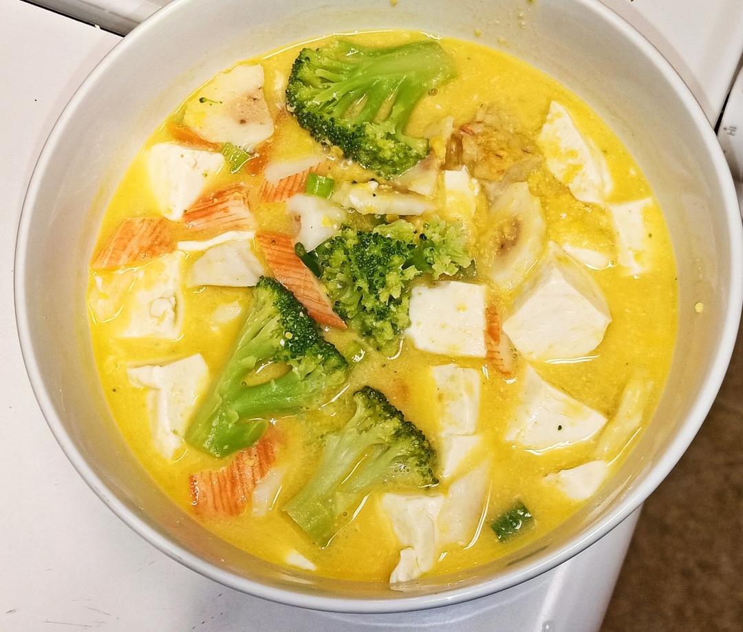 蟹黄豆腐（咸蛋黄版）