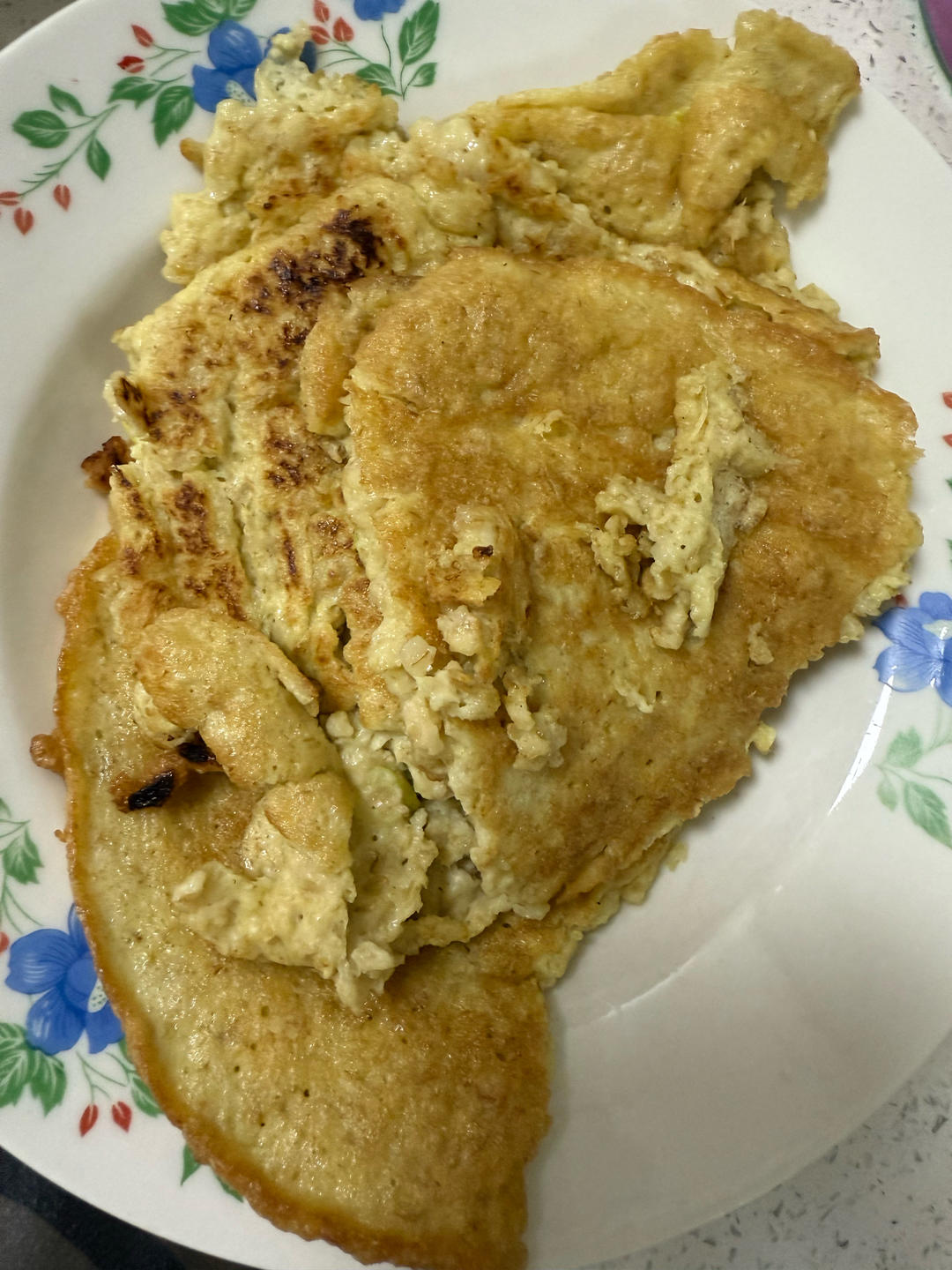 燕麦鸡蛋饼--减脂餐