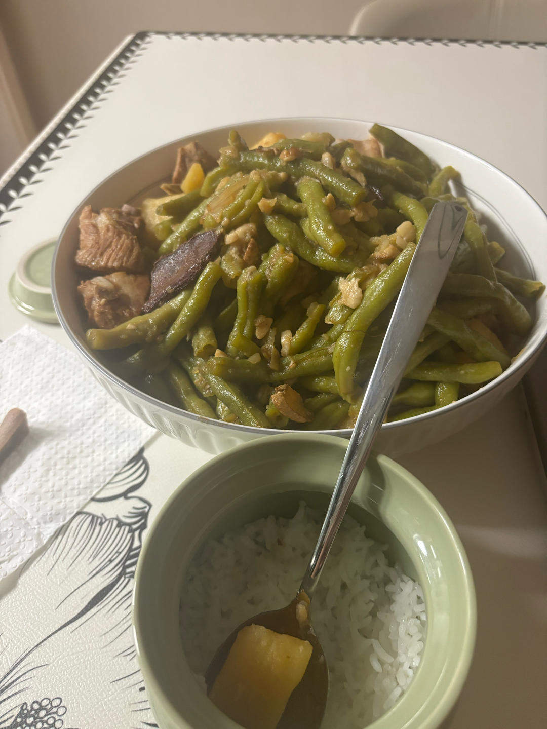 豆角土豆炖排骨