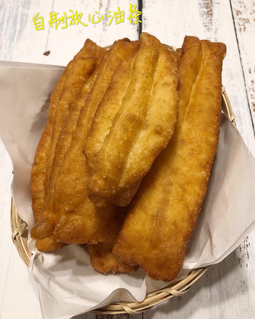 自制无泡打粉油条