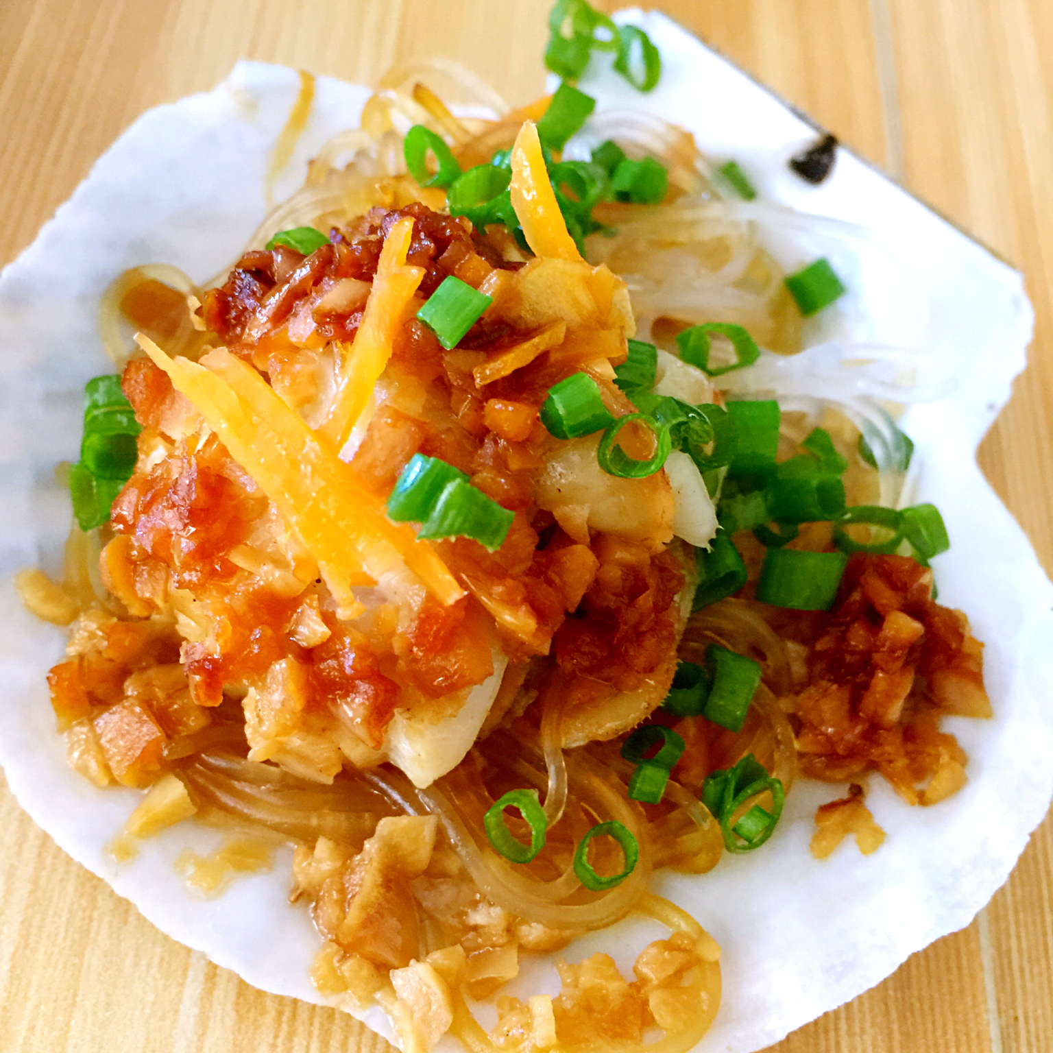 蒜蓉粉丝蒸扇贝