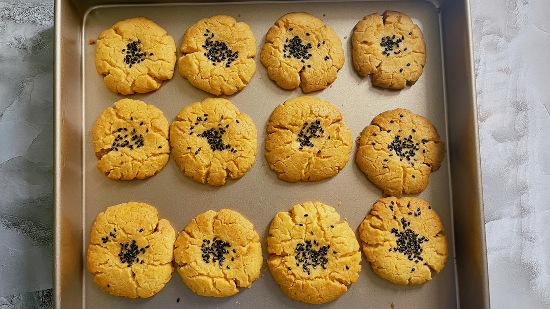 酥到掉渣‼️桃酥～玉米油版！超简单✌️