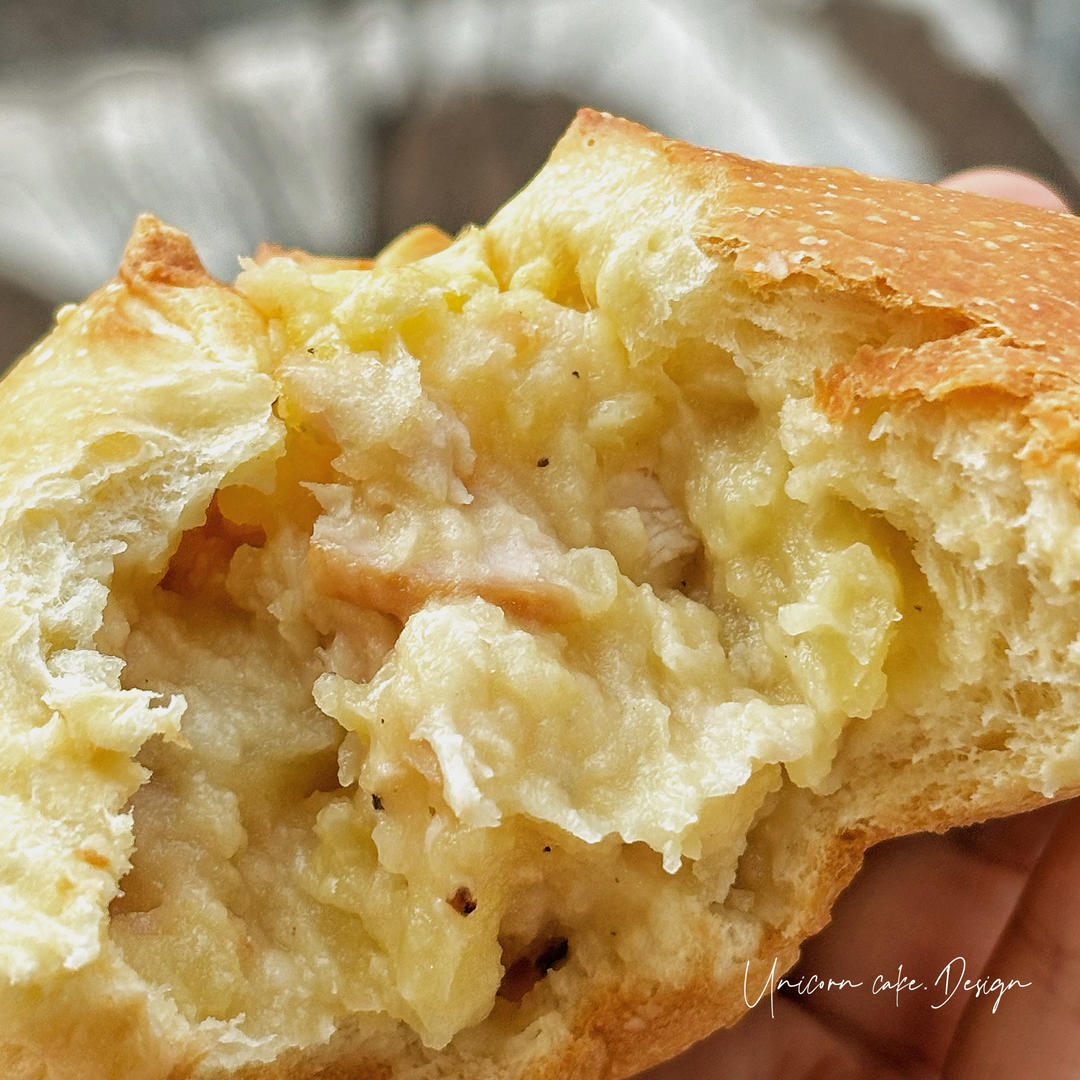 超美味土豆熏鸡肉芝士包