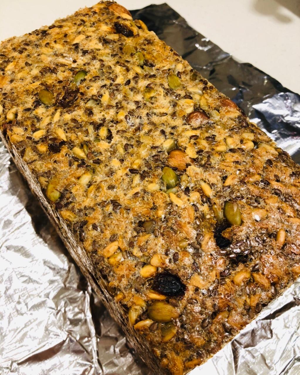 无面粉高纤能量面包丨健康·烘焙